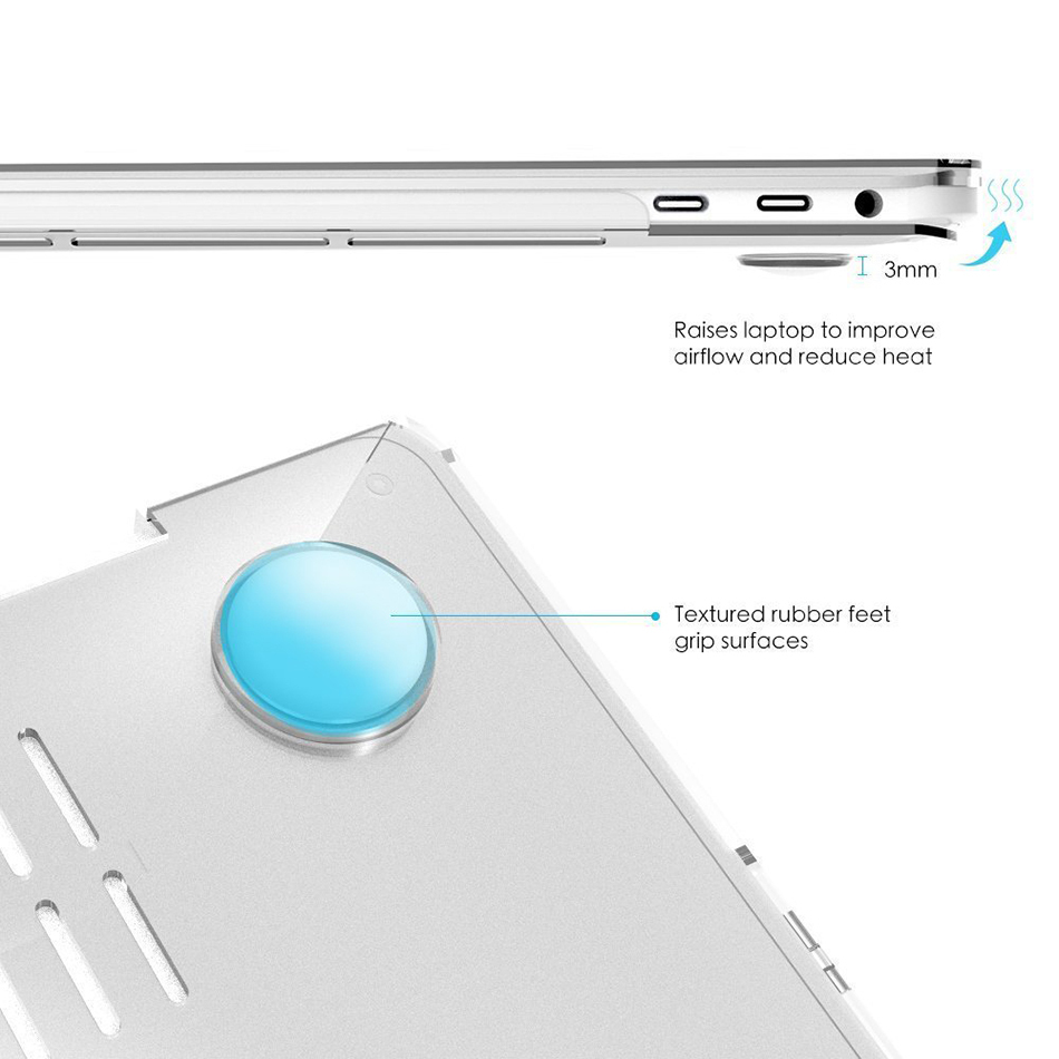 Glossy Hard Shell Case for Apple MacBook Pro (13-inch) 2019 / 2018 / 2017 / 2016 - Clear