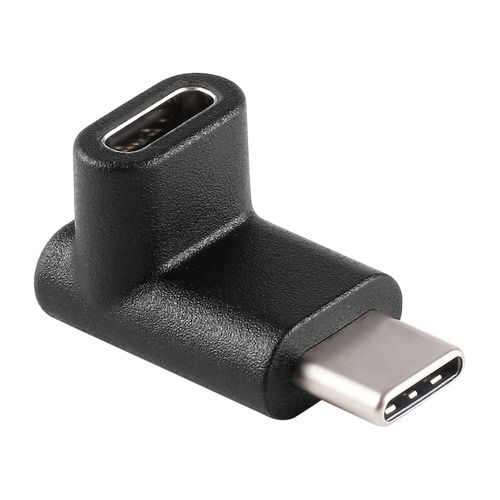 Up/Down (90 Degree) USB Type-C (Male to Female) Extender Adapter