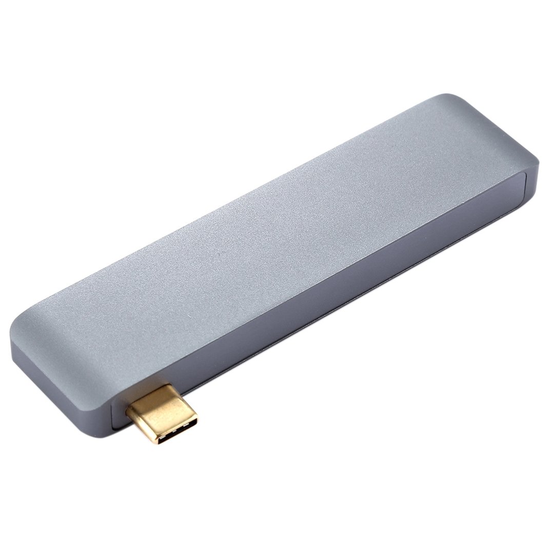 (5-in-1) USB Type-C / 3x USB 3.0 / MicroSD Card Reader / Adapter Hub for MacBook