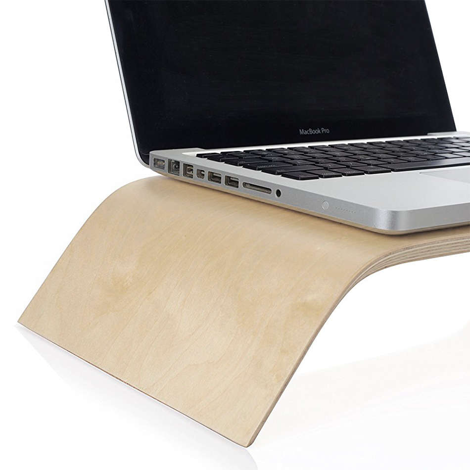 macbook and monitor stand