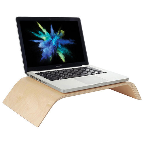 Samdi Wooden Desktop Riser Stand for Monitor / TV / Computer / Laptop - White