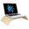 Wooden Riser & Desktop Stand for Computer Monitor / MacBook / Laptop - White