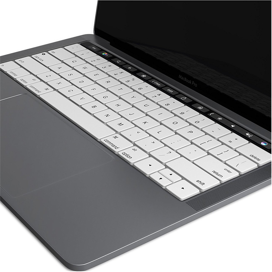 Keyboard Cover for MacBook Pro Touch Bar 13 / 15inch (White)