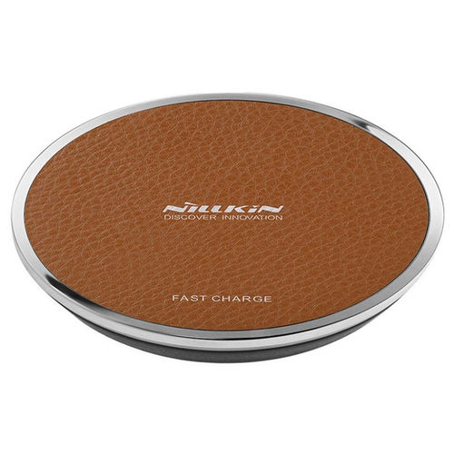 Nillkin Magic Disk III (10W) Wireless Charger / Desktop Pad - Brown (Leather)