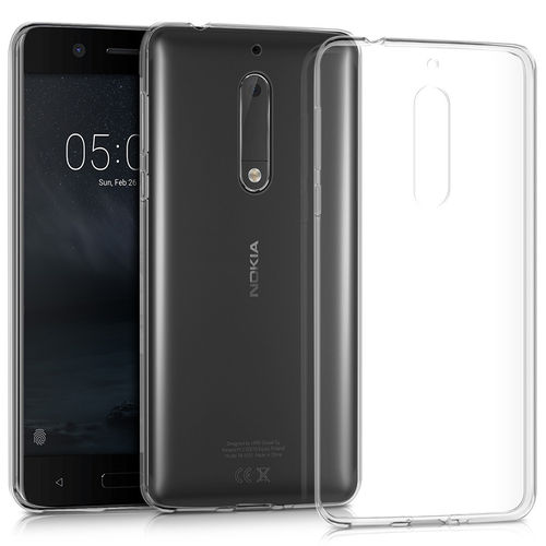 Flexi Slim Gel Case for Nokia 5 - Clear (Gloss Grip)