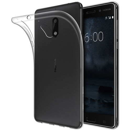 Flexi Slim Gel Case for Nokia 6 (2017) - Clear (Gloss Grip)