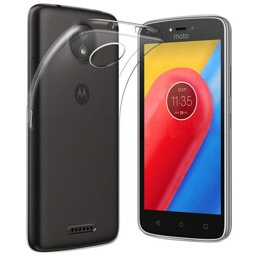 Flexi Slim Gel Case for Motorola Moto C - Clear (Gloss Grip)