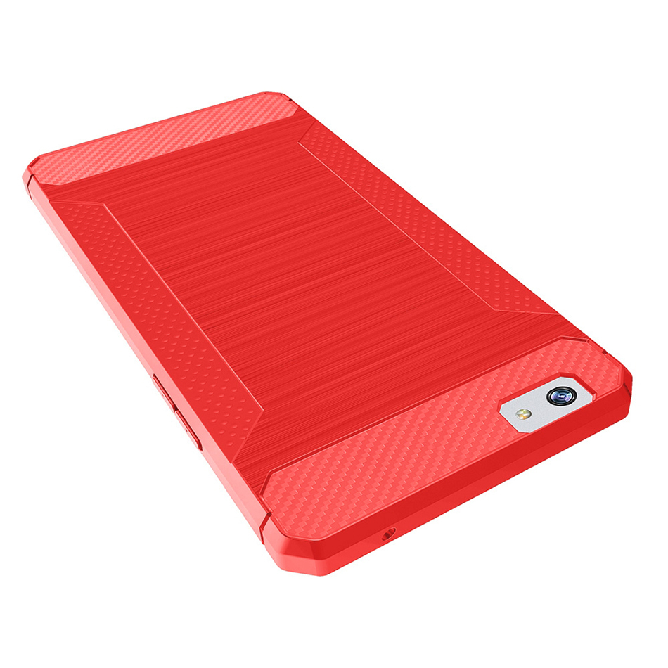 Flexi Slim Carbon Fibre Case for Oppo R9s Plus - Brushed Red