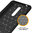 Flexi Slim Carbon Fibre Case for Nokia 8 - Brushed Black