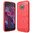 Flexi Slim Carbon Fibre Case for Motorola Moto X4 - Brushed Red