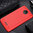 Flexi Slim Carbon Fibre Case for Motorola Moto C - Brushed Red