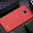 Flexi Slim Carbon Fibre Case for Motorola Moto E4 - Brushed Red