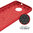 Flexi Slim Carbon Fibre Case for Motorola Moto E4 - Brushed Red