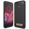 Flexi Slim Carbon Fibre Case for Motorola Moto Z2 Play - Brushed Black