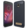 Flexi Slim Carbon Fibre Case for Motorola Moto Z2 Play - Brushed Blue