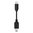 Short Mini USB (Male) to Lightning MFi Cable for iPhone / iPad - Black