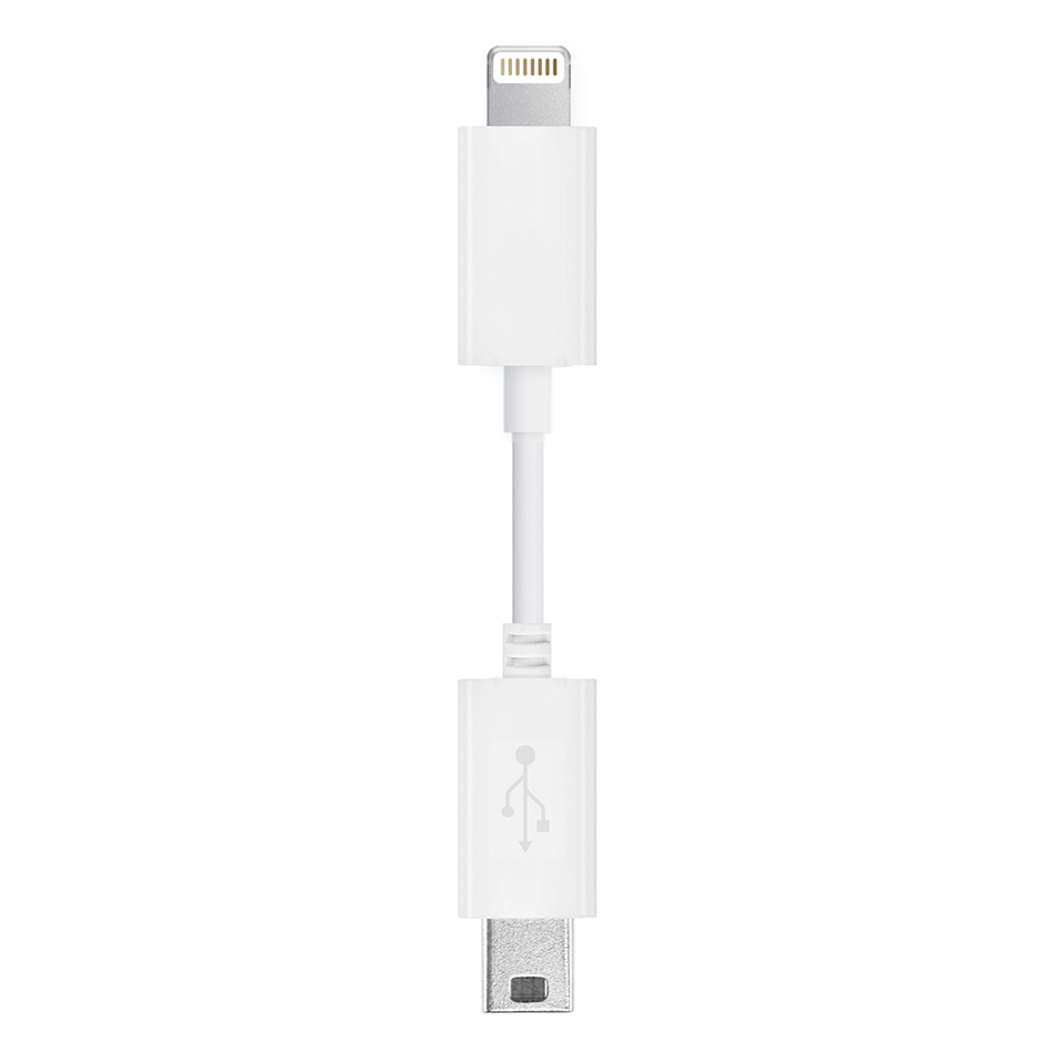 Short Mini Usb To Mfi Lightning Cable Iphone Ipad White