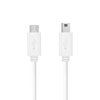 (2-Pack) Short Mini-USB (Male) to Micro-USB Charging Cable (27cm) - White