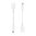 (2-Pack) Short Mini-USB (Male) to USB 2.0 (Female) OTG Cable (8.5cm) - White