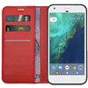 Leather Wallet Case & Card Holder Pouch for Google Pixel - Red