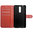 Leather Wallet Case & Card Holder Pouch for Nokia 8 - Red