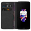 Leather Wallet Case & Card Holder Pouch for OnePlus 5 - Black