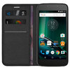 Go to product Leather Wallet Case & Card Holder Pouch for Motorola Moto G4 Play - Black