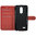 Leather Wallet Case & Card Holder Pouch for LG K8 (2017) - Red