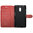 Leather Wallet Case & Card Holder Pouch for Nokia 6 (2017) - Red