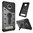 Slim Shield Tough Shockproof Case & Stand for Motorola Moto Z Play - Silver