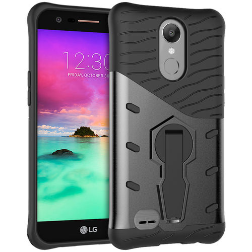 Slim Shield Tough Shockproof Case for LG K10 (2017) - Grey