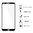 Full Coverage Tempered Glass Screen Protector for LG G6 - Black