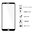 Full Coverage Tempered Glass Screen Protector for LG G6 - Black