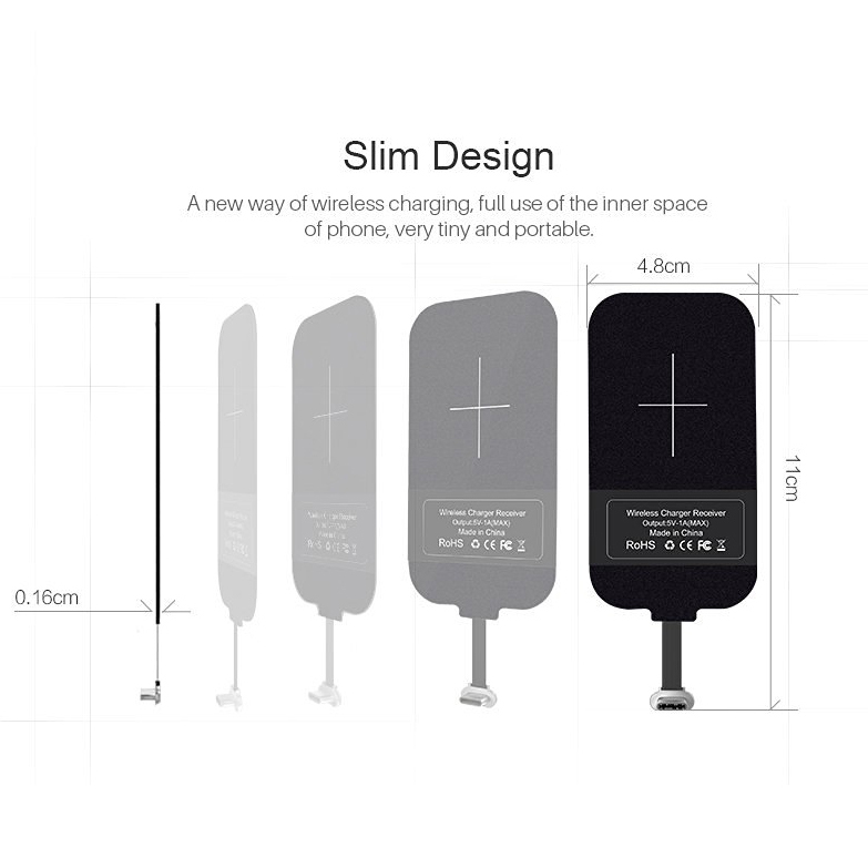 Nillkin Magic Tag USB Type-C Wireless Charging Receiver Card (Long Ribbon)