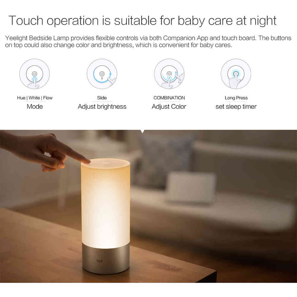 Xiaomi Yeelight Bedside Lamp Dimmable Night Light