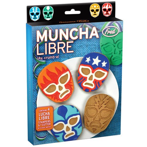 Fred & Friends Muncha Libre Wrestler Cookie Cutter & Stamps