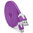 2m Flat Micro USB to USB Charging Cable - Purple