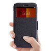 Nillkin Fresh Leather Flip Case for Motorola Moto G (1st Gen) - Black