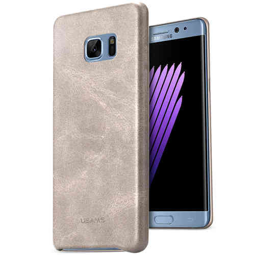 Usams PU Leather Back Shell Case for Samsung Galaxy Note FE - Biege