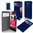 Orzly Display Window Peek View Flip Case for Samsung Galaxy S5 - Blue