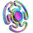 Alien Maze Zinc Alloy Rainbow Fidget Spinner (3-Side)