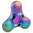 Zinc Alloy Rainbow Fidget Spinner (3-Side) Orb Ufo