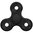 Hybrid Ceramic Bearing / Tri POM Frame Fidget Spinner - Black