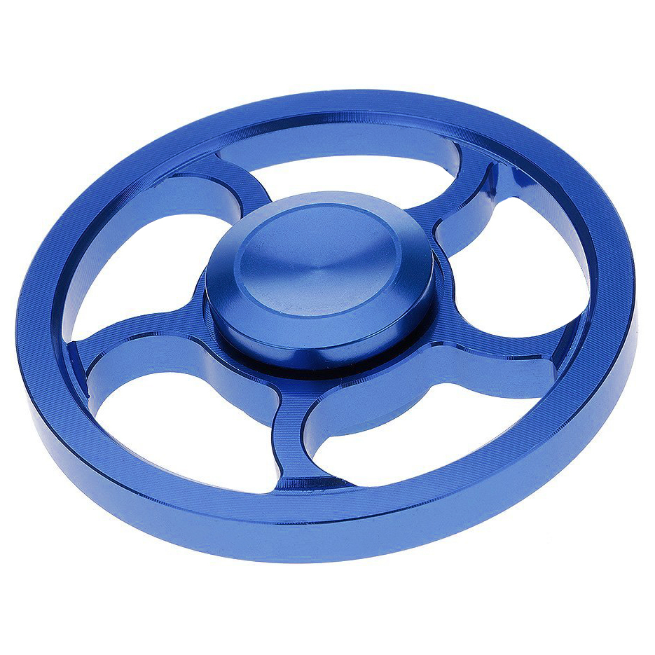 Aluminium Wheel Fidget Spinner (Metallic Blue)