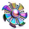 Zinc Alloy Rainbow Fidget Spinner (7-Side) Ninja Star