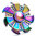 Zinc Alloy Rainbow Fidget Spinner (7-Side) Ninja Star