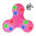 Bluetooth Fidget Spinner with Speaker & Colourful LED Lights - Pink
