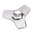 Aluminium 3-Leaves Hand Fidget Spinner - Metallic Silver