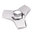 Aluminium 3-Leaves Hand Fidget Spinner - Metallic Silver