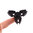 Aluminium 3-Leaves Crab Hand Fidget Spinner - Metallic Black